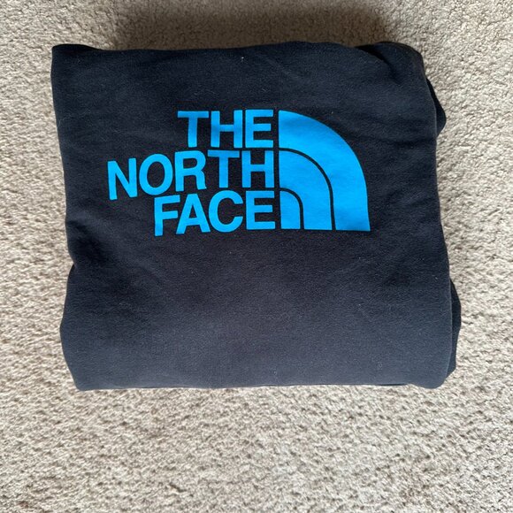 North Face Sweatshirt Mens XL Hoodie Long Sleeve Black Spellout Logo - Picture 11 of 11